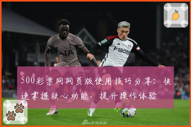 500彩票网网页版使用技巧分享:快速掌握核心功能,提升操作体验
